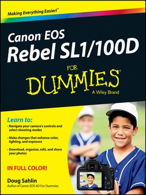 cover image of Canon EOS Rebel SL1/100D For Dummies